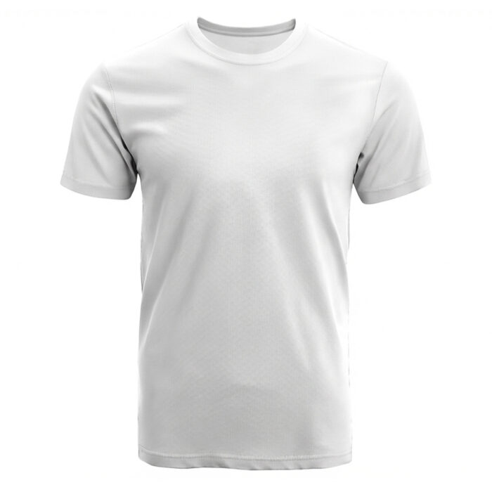 White Men’s Crew Neck T Shirt - Image 1