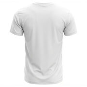 White Men’s Crew Neck T Shirt - Image 2