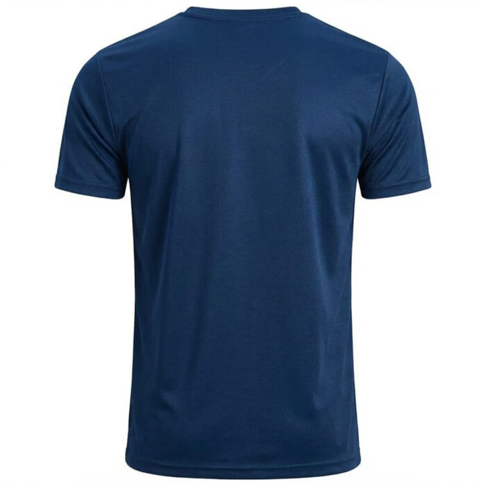 Navy Blue Men’s Crew Neck T Shirt - Image 2
