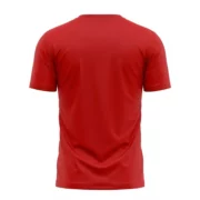 Red Colour Men’s Crew Neck T Shirt - Image 2