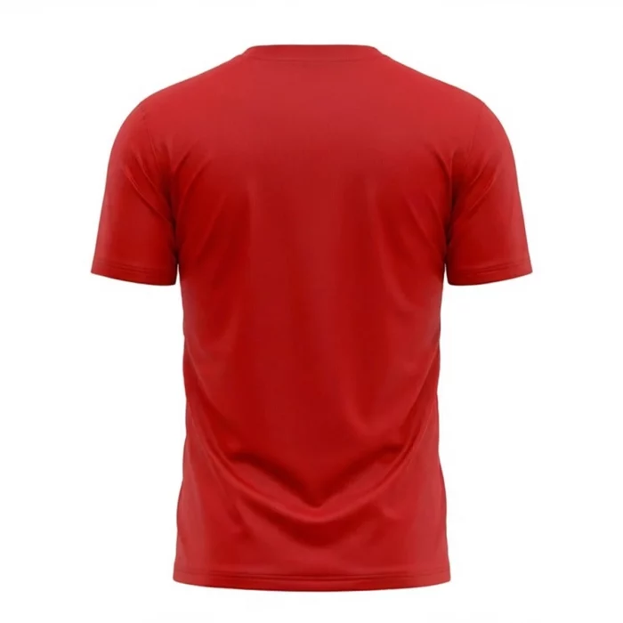 Red Colour Men’s Crew Neck T Shirt - Image 2