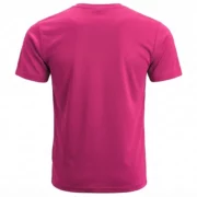 Magenta Pink Men’s Crew Neck T Shirt - Image 2