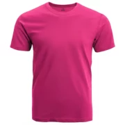Magenta Pink Men’s Crew Neck T Shirt