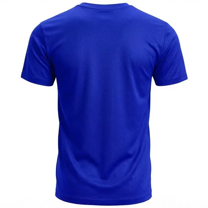 Carbon Blue Men’s Crew Neck T Shirt - Image 2