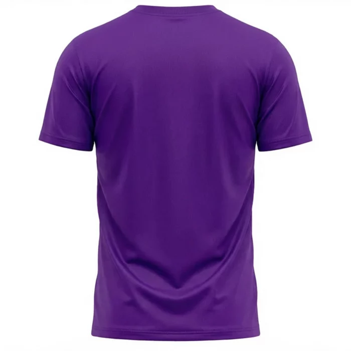Purple Men’s Crew Neck T Shirt - Image 2