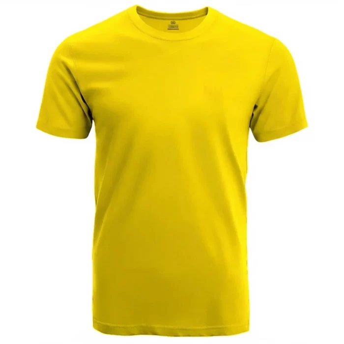 Lemon Yellow Men’s Crew Neck T Shirt - Image 1