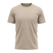 Beige Men’s Crew Neck T Shirt