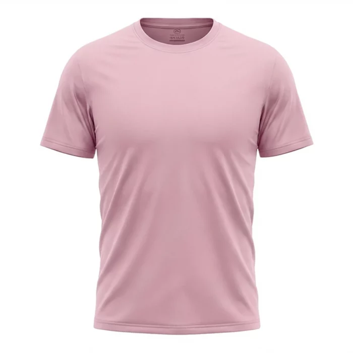 Pink Men’s Crew Neck T Shirt - Image 1