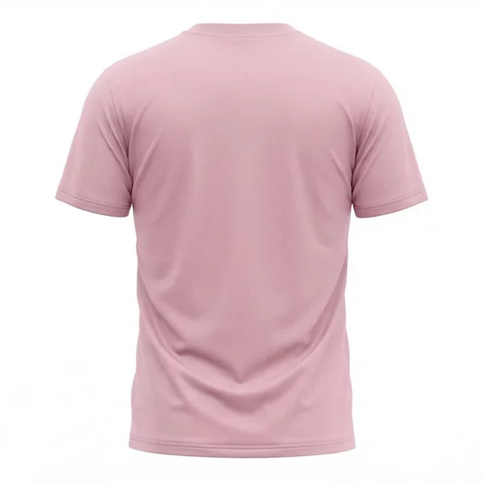 Pink Men’s Crew Neck T Shirt - Image 2