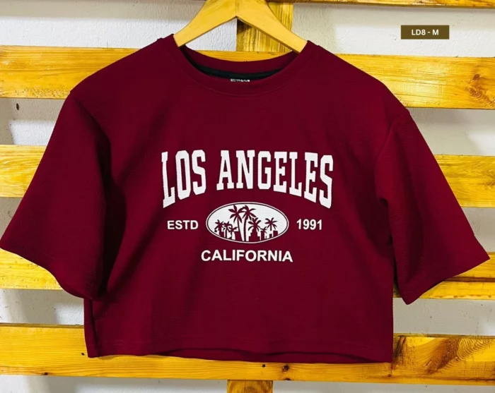 Oversize Popcorn Crop Top - Image 1