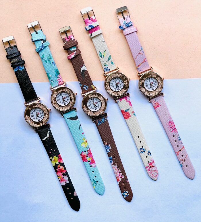 Elegant Fashion Printed Watches For Girls - Image 1