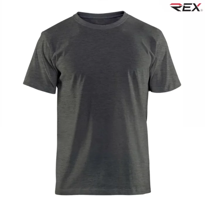Dark Grey Men’s Crew Neck T Shirt - Image 3