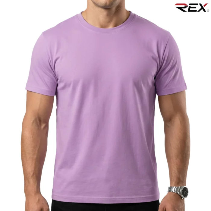 Purple Men’s Crew Neck T Shirt - Image 2