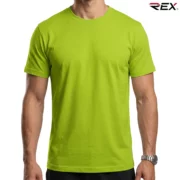 Mint Green Men’s Crew Neck T Shirt - Image 2
