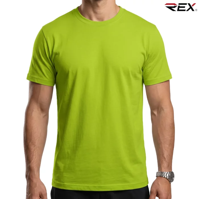 Mint Green Men’s Crew Neck T Shirt - Image 2