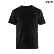 Jet Black Men’s Crew Neck T Shirt - Image 3
