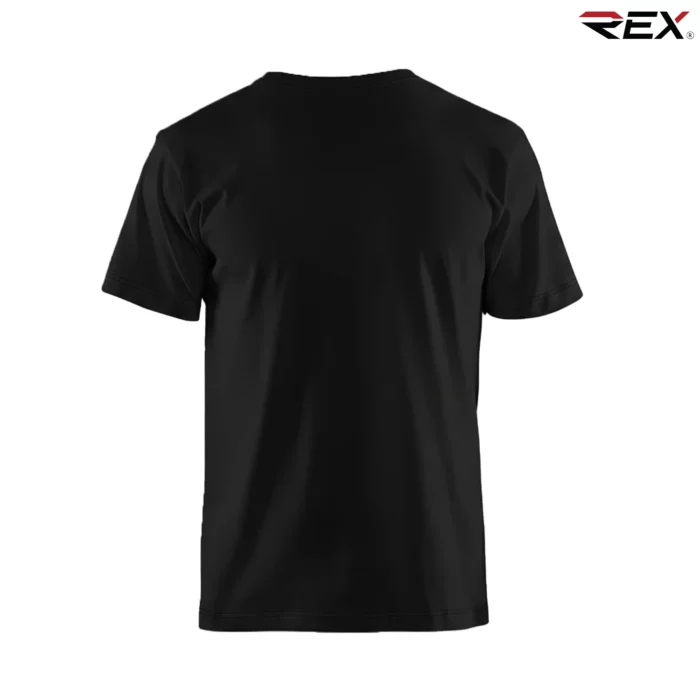 Jet Black Men’s Crew Neck T Shirt - Image 4