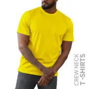 Lemon Yellow Men’s Crew Neck T Shirt