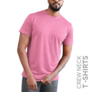 Light Pink Men’s Crew Neck T Shirt