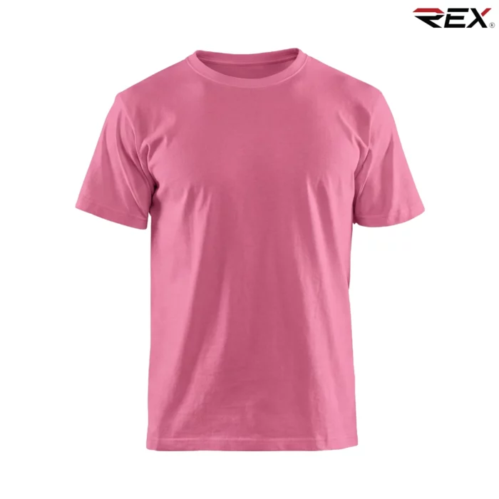 Light Pink Men’s Crew Neck T Shirt - Image 3