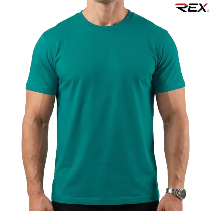 Summer Green Men’s Crew Neck T Shirt - Image 2