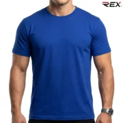 Royal Blue Men’s Crew Neck T Shirt - Image 2