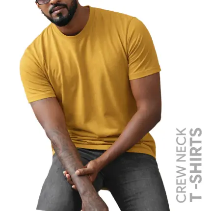 Muster Brown Men’s Crew Neck T Shirt
