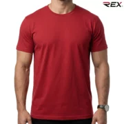 Cherry Red Men’s Crew Neck T Shirt - Image 2