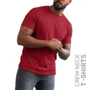 Cherry Red Men’s Crew Neck T Shirt