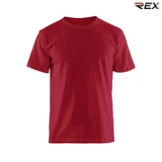 Cherry Red Men’s Crew Neck T Shirt - Image 3