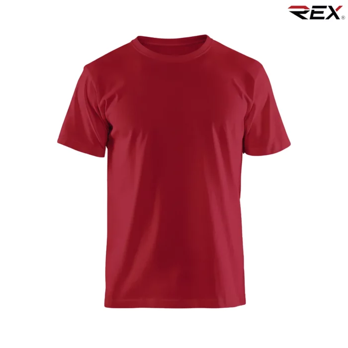 Cherry Red Men’s Crew Neck T Shirt - Image 3