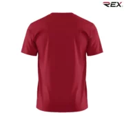 Cherry Red Men’s Crew Neck T Shirt - Image 4