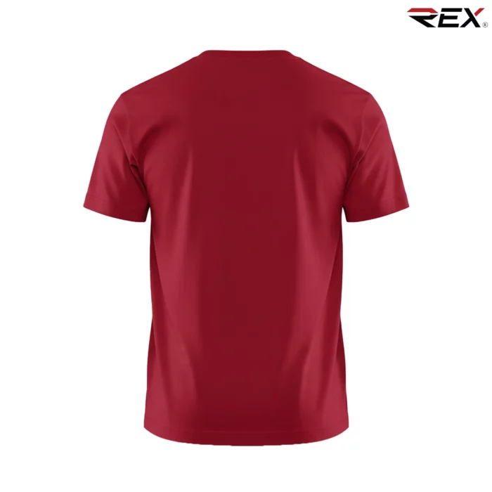 Cherry Red Men’s Crew Neck T Shirt - Image 4