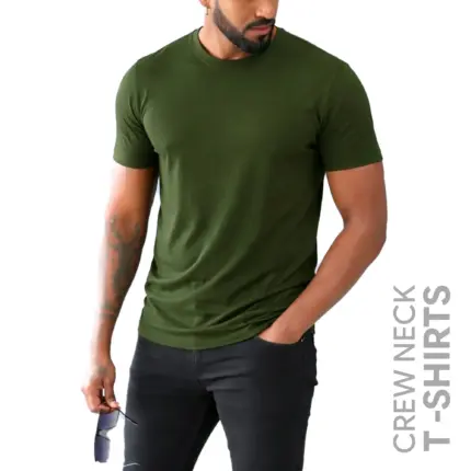 Army Green Men’s Crew Neck T Shirt