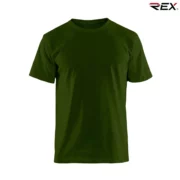 Army Green Men’s Crew Neck T Shirt - Image 3