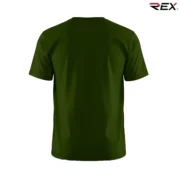 Army Green Men’s Crew Neck T Shirt - Image 4