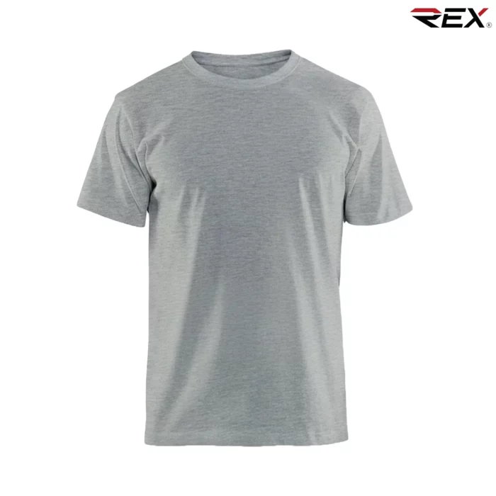 Light Grey Men’s Crew Neck T Shirt - Image 3