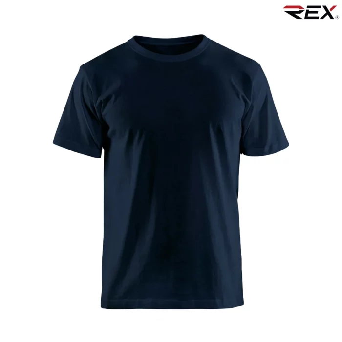 Navy Blue Men’s Crew Neck T Shirt - Image 3