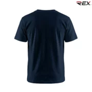 Navy Blue Men’s Crew Neck T Shirt - Image 4
