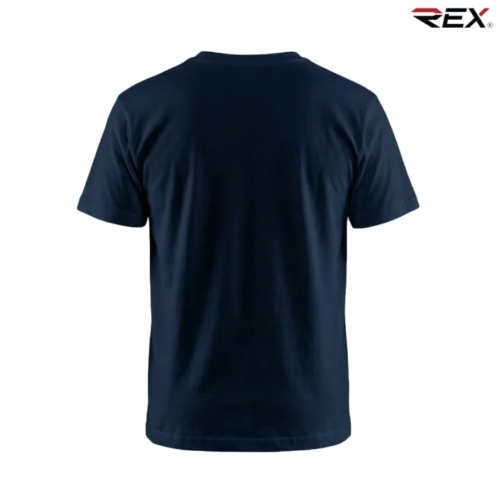 Navy Blue Men’s Crew Neck T Shirt - Image 4