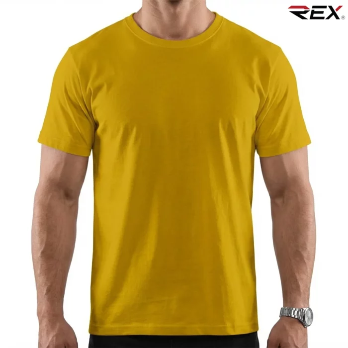 Honey Brown Men’s Crew Neck T Shirt - Image 2