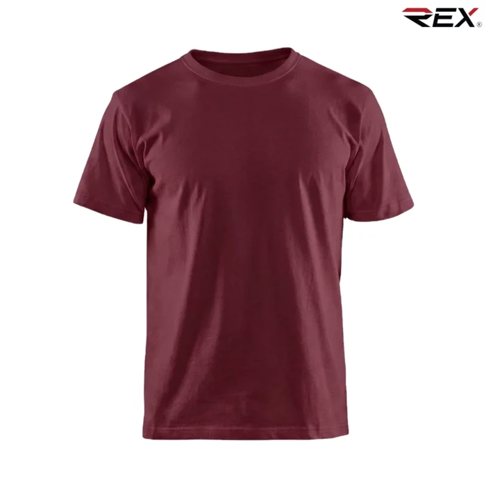 Maroon Men’s Crew Neck T Shirt - Image 3