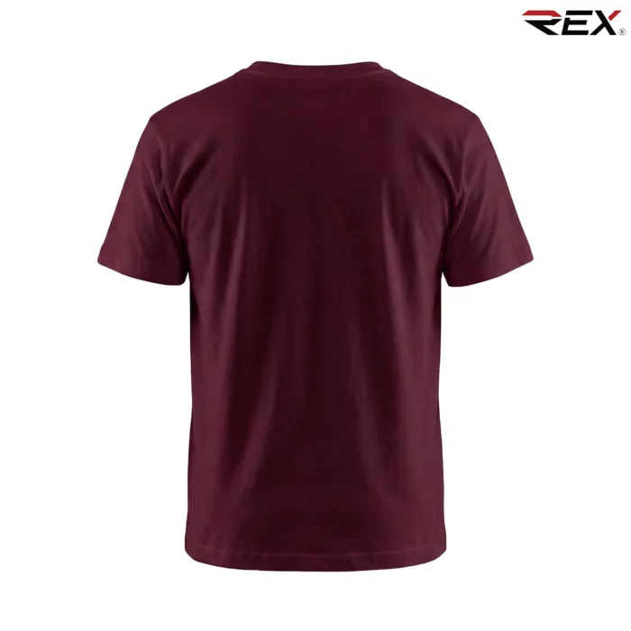 Maroon Men’s Crew Neck T Shirt - Image 4