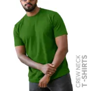 Olive Green Men’s Crew Neck T Shirt