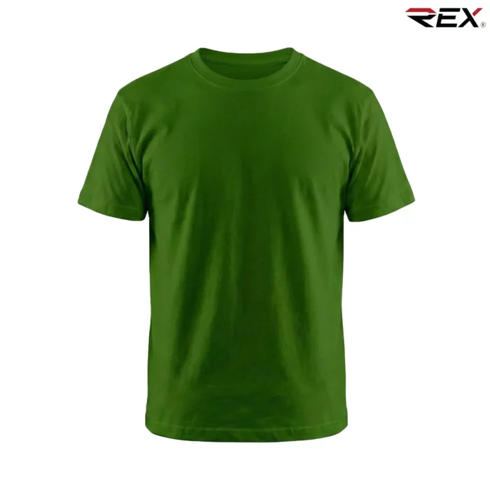 Olive Green Men’s Crew Neck T Shirt - Image 3