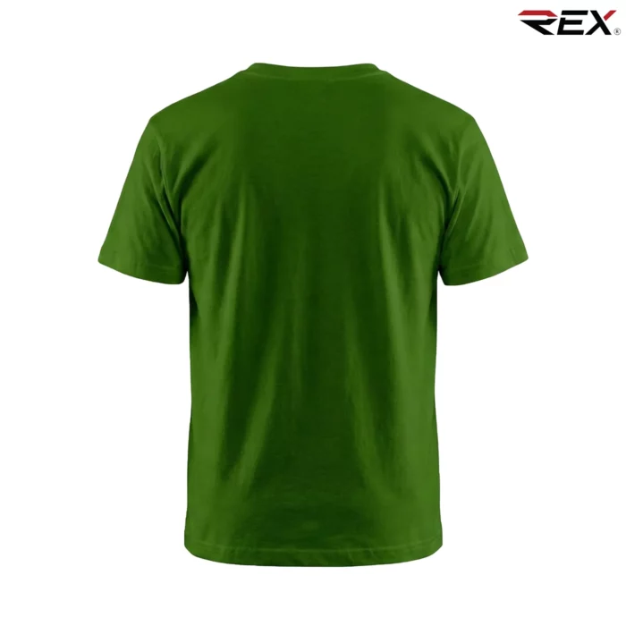 Olive Green Men’s Crew Neck T Shirt - Image 4