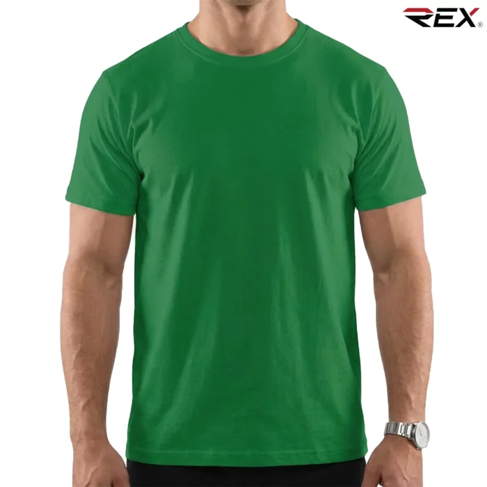 Natural Green Men’s Crew Neck T Shirt - Image 2
