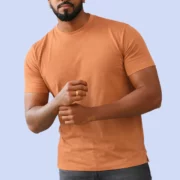 Peach Men’s Crew Neck T Shirt - Image 5