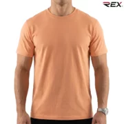 Peach Men’s Crew Neck T Shirt - Image 2