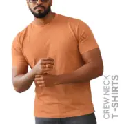 Peach Men’s Crew Neck T Shirt